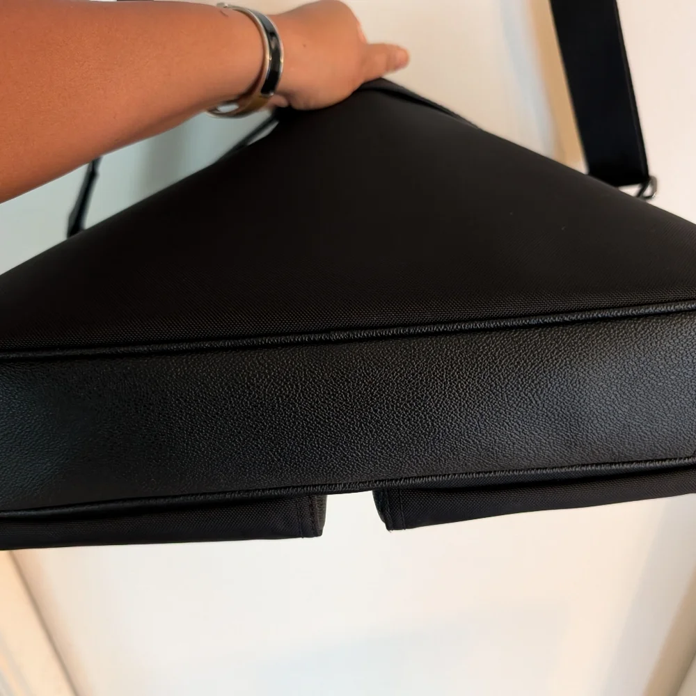 MICHAEL KORS Kent Nylon Leather Trim Briefcase Computer Bag - Picture 13 of 13
